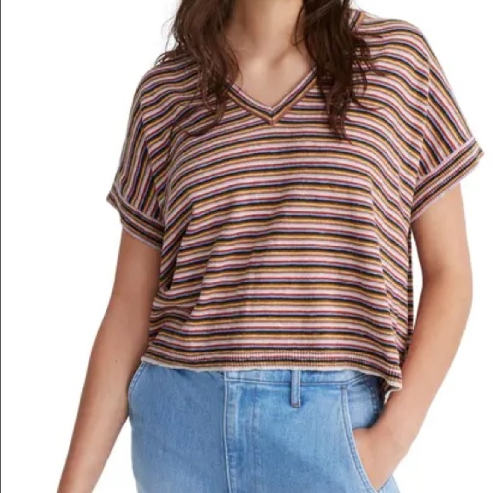 Madewell Striped Paulson Sweater Tee NWT